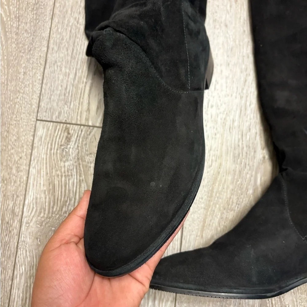 Stuart Weitzman black Over-the-Knee Boots